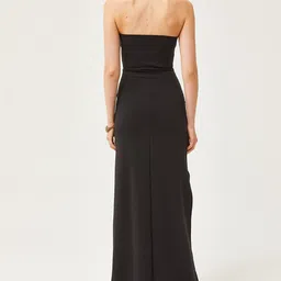 Olalook Sweetheart Neck Bodycon Maxi Dress With High Slit image 5