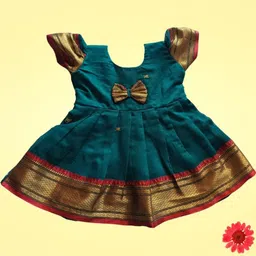 Mom and Me Green Cotton Dresses-image-75