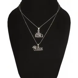 Utkarsh Silver-Plated Contemporary Pendants with Chains image 3