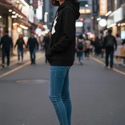 SZN Women Printed Hooded Sweatshirt image 4