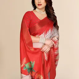 Moda Rapido Ombre Silk Blend Half and Half Saree image 5