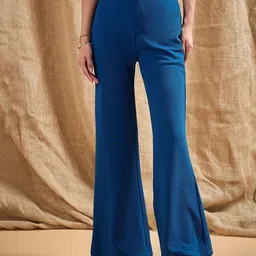 SASSAFRAS Women Comfort Bootcut Trousers-image-71