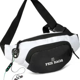 Worldstar fkh king royal black and white contrast waist bag_a Waist Bag-image-59