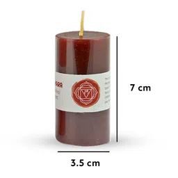 Earthcraft Set Of 7 Multi Color Seven Chakras Scented Pillar Candles image 2