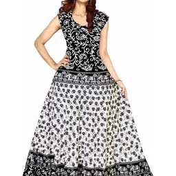 KRISMARTELITE Ethnic Motifs Print A-Line Maxi Dress-picture-20