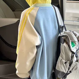 LULU & SKY Girls Varsity Colorblocked Jacket image 4