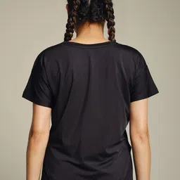 MKH Typography Printed Drop-Shoulder Sleeves Dri-FIT Relaxed Fit T-shirt image 4