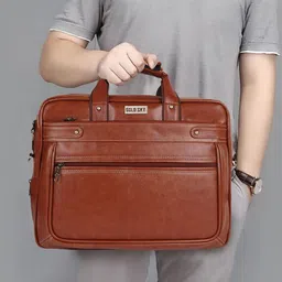 GOLD SKY Dual Compartment Laptop Bag-image-56