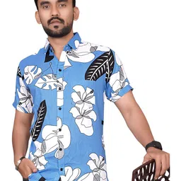 Metronaut Men Regular Fit Spread Collar Floral Printed Casual Shirt-picture-26