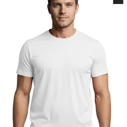 AMIGOS Men Pack of 2 Solid Round Neck Cotton T-shirts-picture-30