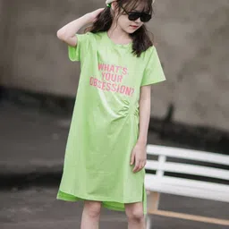 INCLUD Girls Printed Short Sleevees T-shirt Dress-image-70