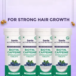 Sanfe Set Of 4 Active Nutritio Biotin, Caffeine Effervescent Tablets 10 Each - Berry-picture-17
