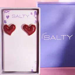 SALTY Pack of 2 Women Heart of Rouge Earrings image 4