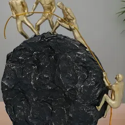 Royaloak Gold-Toned Rock Climbing Sculpture Figurine Showpiece-image-36