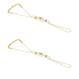 Anouk Women Pack of 2 Kundan Wraparound Bracelet image 5