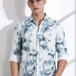 Thomas Scott Men Classic Slim Fit Opaque Casual Shirt-image-89