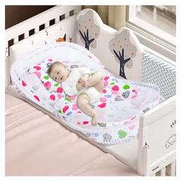 VParents Daisy Baby Bedding set with Mosquito Net and Pillow - Pink image 5