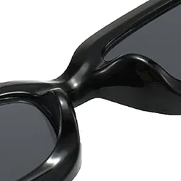 AUGEN Unisex Green Lens & Black Browline Sunglasses with image 3