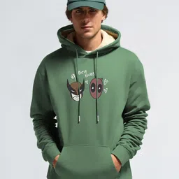 MaverIQ Men Printed Hooded Long Sleeves Sweatshirt-picture-18