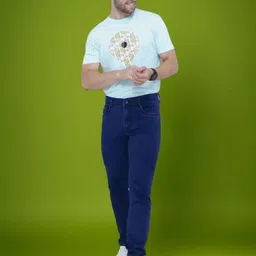 AWACK Men Comfort Regular Fit High-Rise Stretchable Jeans image 2