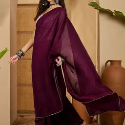 all about you Embellished Saree With Unstiched Blouse Piece image 2