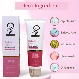 Hi9 Radiant Glow Face Wash with AHA + BHA & Glycolic Acid - 75 ml image 5