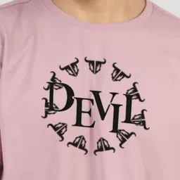 Greylongg Men Typography Printed Applique T-shirt image 2