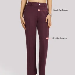 Blissclub Womens Ultimate Straight Tailored Regular Trousers image 4