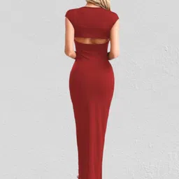 CLAFOUTIS Crepe Maxi Dress image 3