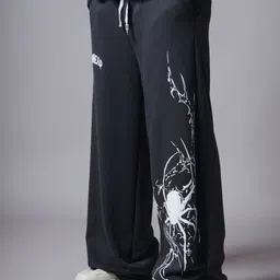 HOP HEAD Men Printed Mid-Rise Cotton Track Pant-image-26