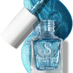 starstruck by sunny leone Mistic Blue - Shimmer Nail Polish | Sparkling Finish & Smooth Application Mistic Blue-picture-18