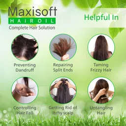 Maxisoft Set of 2 Complete Hair Solution Hair Oil with Almond Oil - 100 ml Each image 4