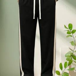 keesun Men Striped Black Track Pants-picture-22