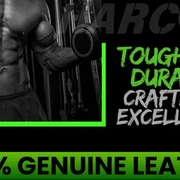 harcos Wrist Supporter for Gym Premium 100 % Genuine Leather Weightlifting wrap Straps Wrist Support image 3