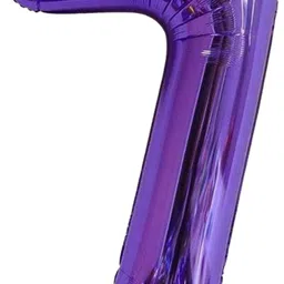bash n splash Solid Seven Jumbo XL Size 7 Purple 32" Number digit numeric Foil Balloon Letter Balloon image 1