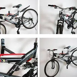 prakmo Cycle Wall Mount Stand Hanger at Home for Bicycle Wall Stand Bicycle Rack image 5