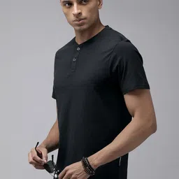 The Roadster Life Co. Henley Neck Pure Cotton T-shirt-picture-53