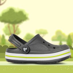 Crocs Kids Grey Bayaband Clogs-picture-35