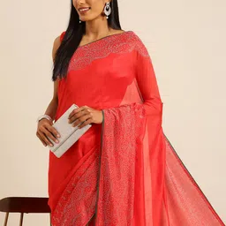 HERE&NOW Beads & Stones Ready to Wear Saree-picture-11