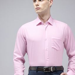 Van Heusen Pure Cotton Custom Self Design Textured Opaque Formal Shirt-picture-7