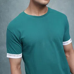 The Roadster Lifestyle Co. Men Solid T-shirt image 5