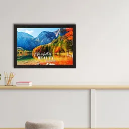 eCraftIndia Multicoloured Landscape View Satin Matte Texture UV Wall Painting image 1