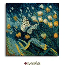 OLIVE TREE Green & Yellow Canvas Paintings Wall Art image 5