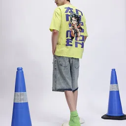 Kook N Keech Anime Nippon Printed Drop-Shoulder Sleeves Oversized T-shirt image 5