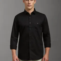 Louis Philippe Black Cotton Slim Fit Shirt-picture-43