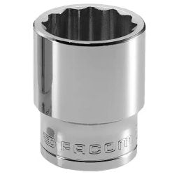 FACOM 12.7 mm (1/2 Inch) Socket 12-Points 22 mm, S.22-picture-30
