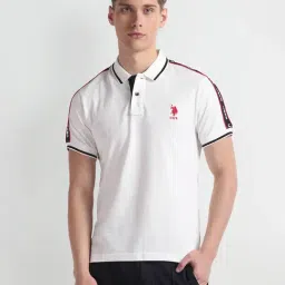 U.S. Polo Assn. Ivory Muscle Fit Cotton Polo T-Shirt-picture-20