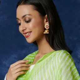 Fabindia Green Printed Dupatta image 5