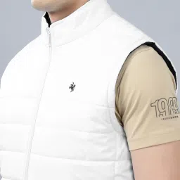 Cantabil White Cotton Polyblend Regular Fit Reversible Jacket image 5