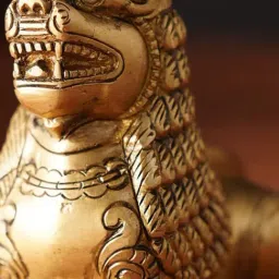 Jaypore Antique Gold Table Top Brass Hand Crafted Decor image 4